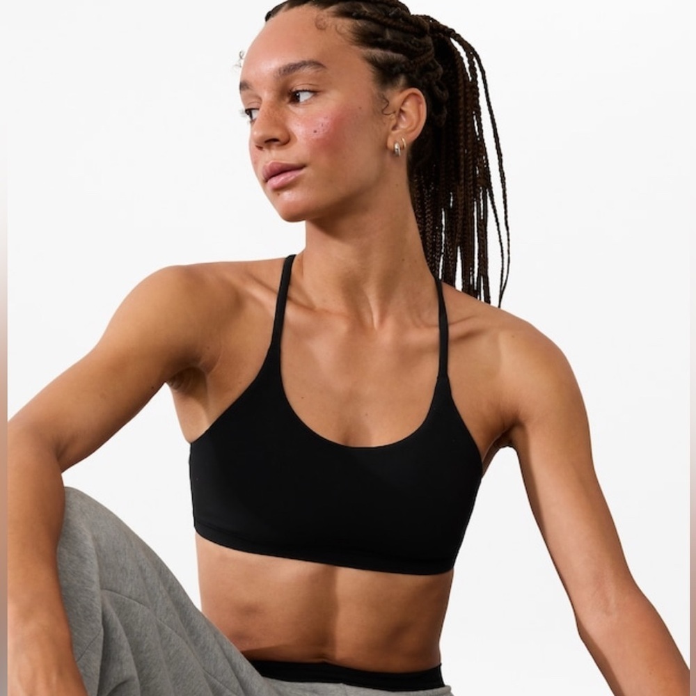 NWT Athleta Transcend Scoop Black Bra Size Large (Best for A-C Cups) #413241